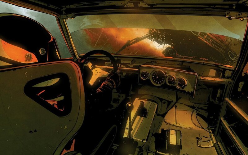 Car Interior During Crash