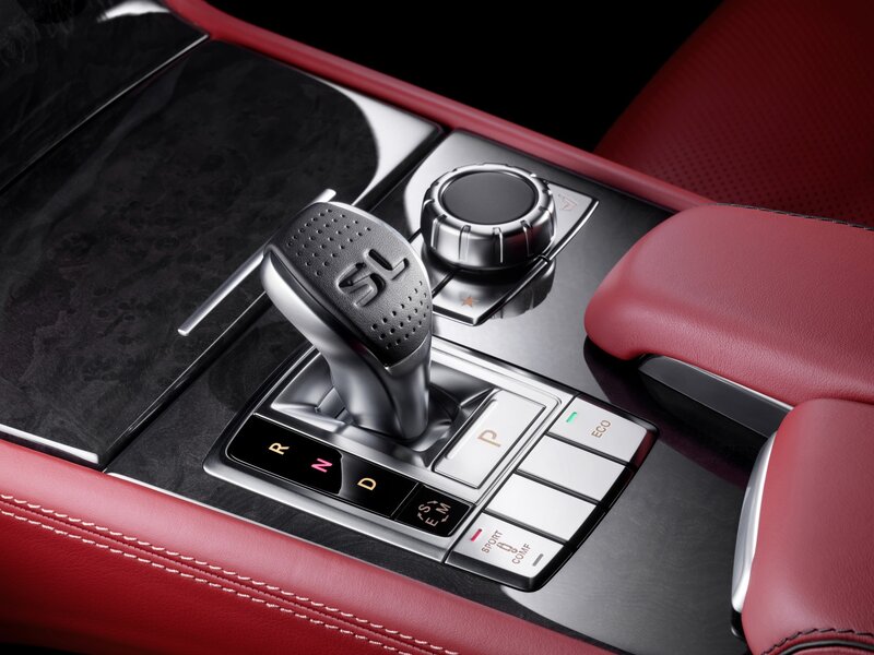 car interior gear shift