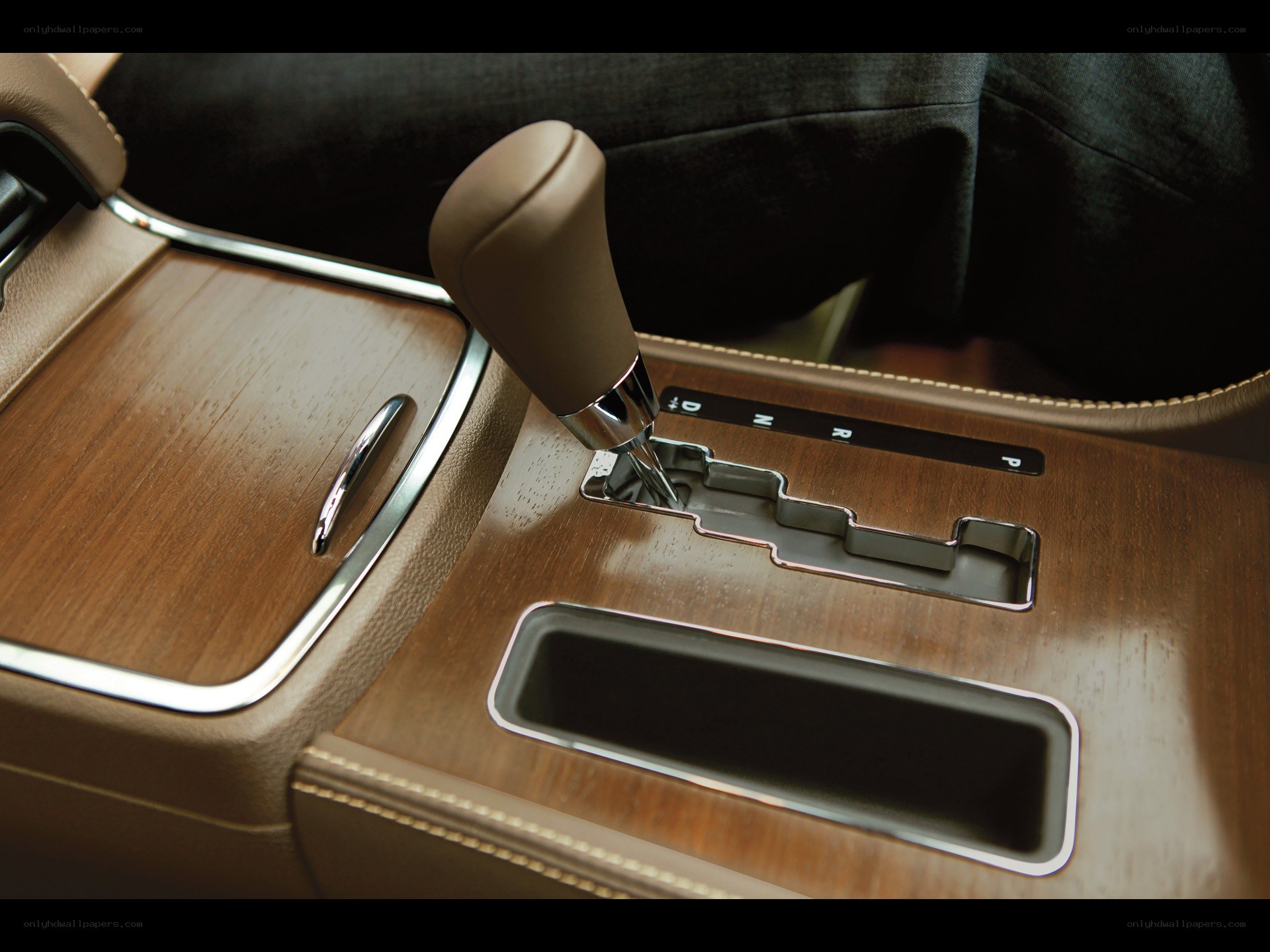 car interior gear shift