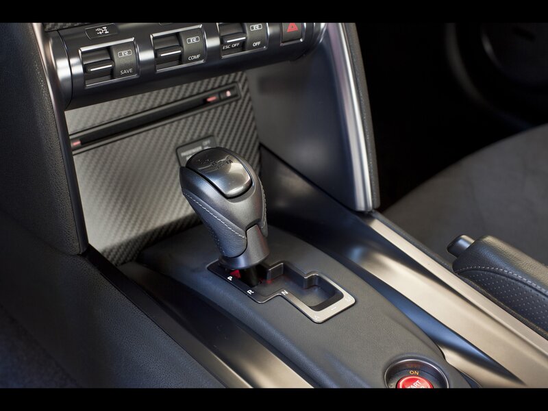 car interior gear shift