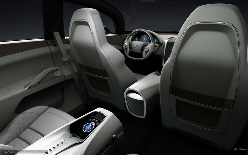 Car Interior — Gray, Modern, 3d Render, Seats