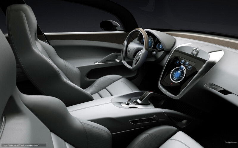 Car Interior — Gray, Modern, 3d Render