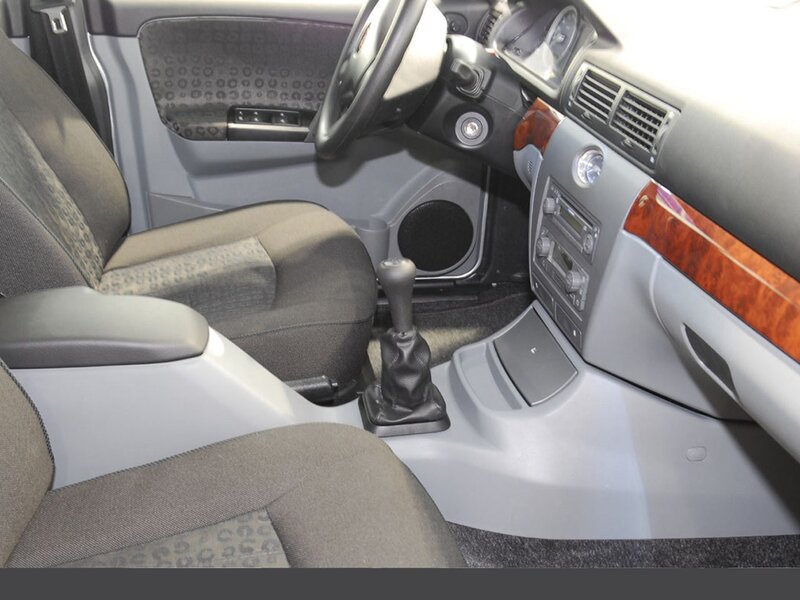 Car Interior — Gray, Neutral, Photograph, Steering Wheel, Gear Shift, Dashboard