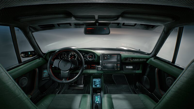Car Interior — Green