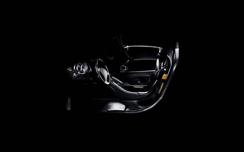 car interior in darkness