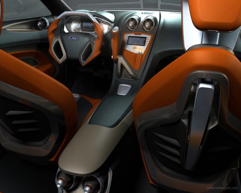 Car Interior — Orange, Modern
