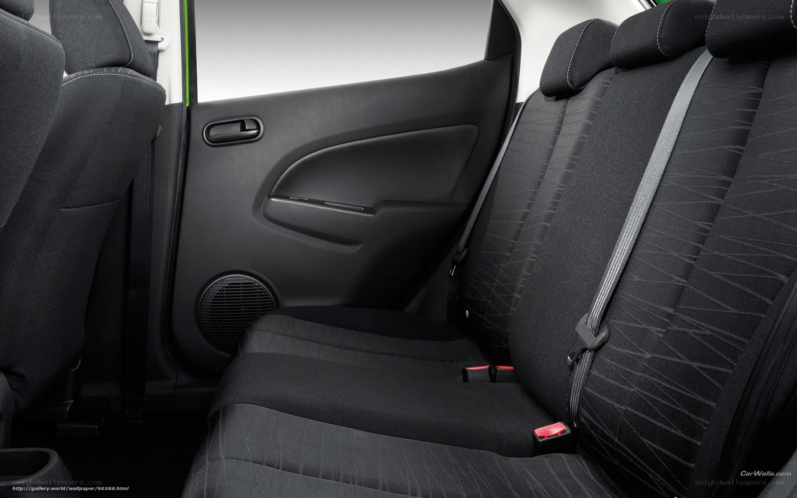 car interior rear seats