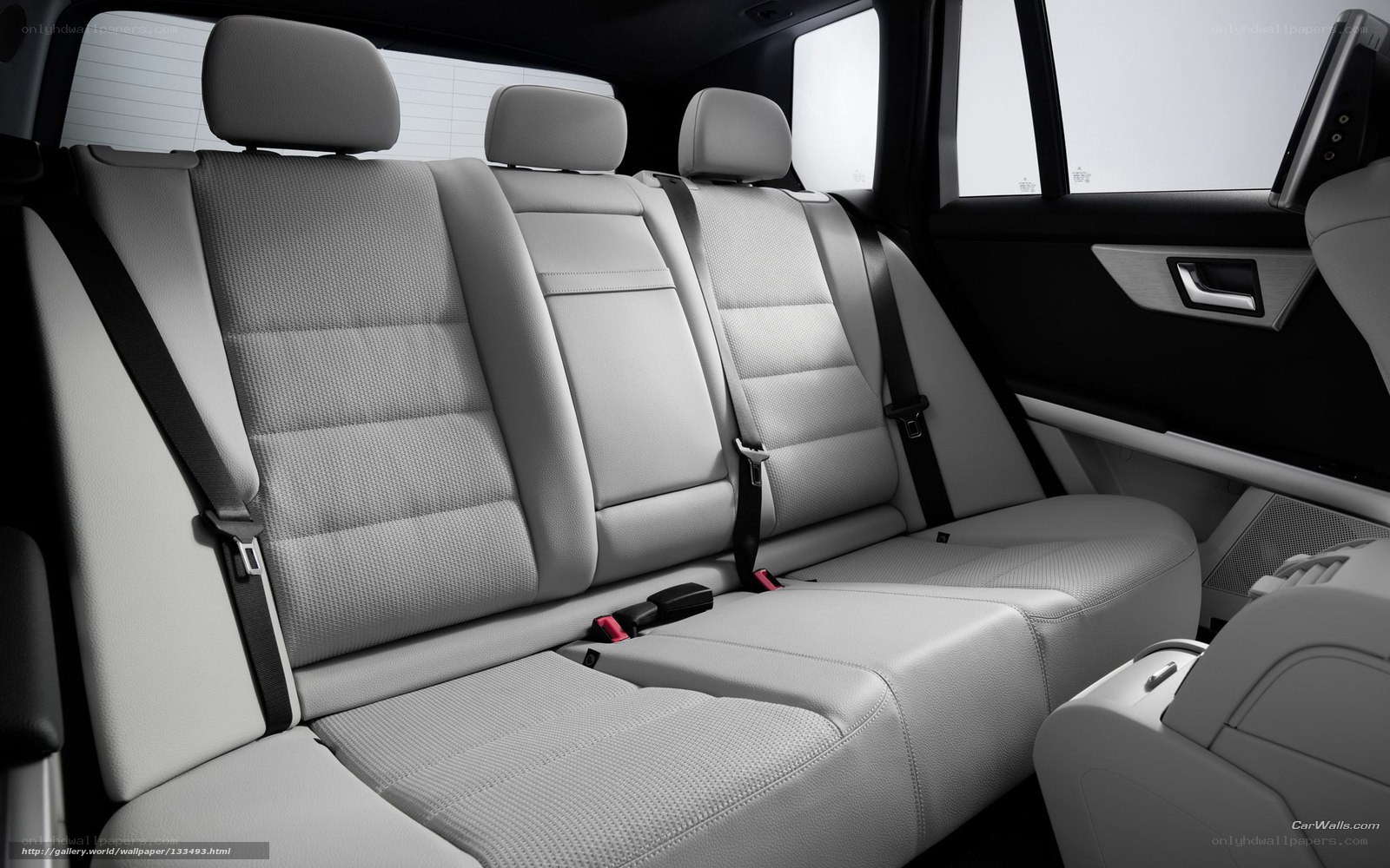 car interior rear seats