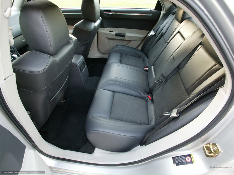 Car Interior Rear Seats — Gray