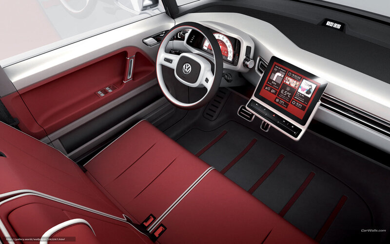 Car Interior — Red, Modern, 3d Render
