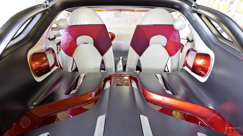 Car Interior — Red, Modern, Photograph, Seats