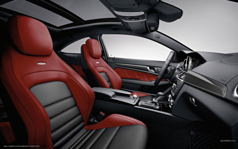 Car Interior — Red, Modern, Photograph