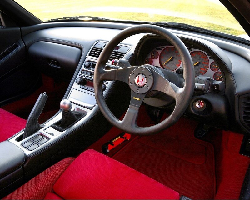 Car Interior — Red, Neutral, Afternoon