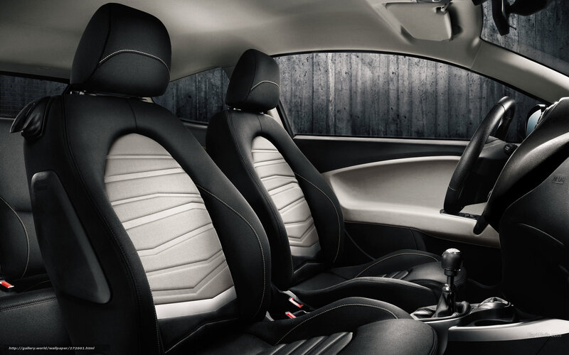 Car Interior Seats — Black, Dramatic, Photograph, Steering Wheel
