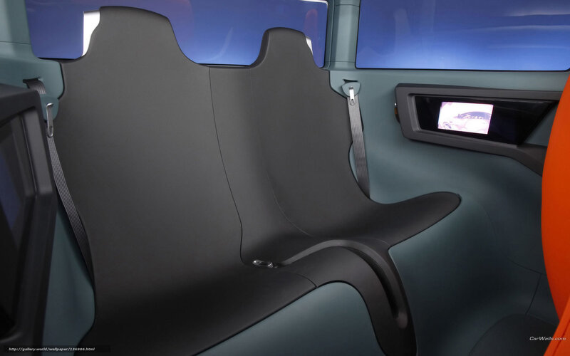 Car Interior Seats — Black, Modern, 3d Render