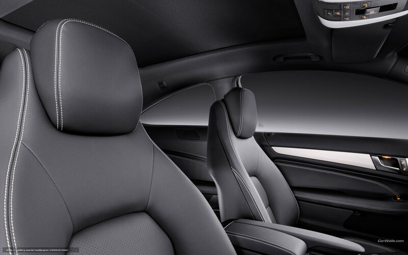 Car Interior Seats — Black, Modern, Photograph