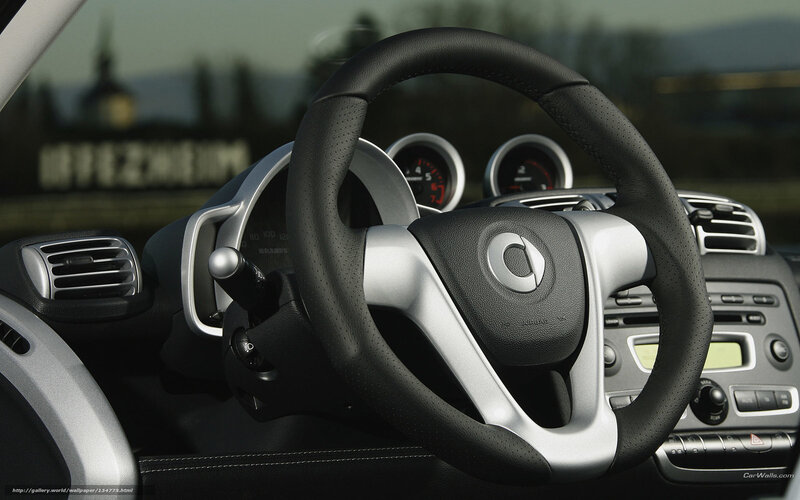 car interior steering wheel