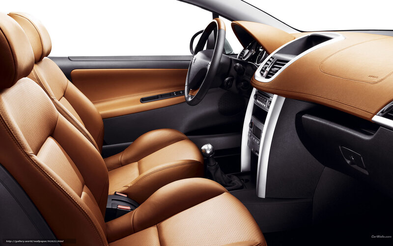 Car Interior — Tan, Neutral, Photograph, Steering Wheel, Dashboard