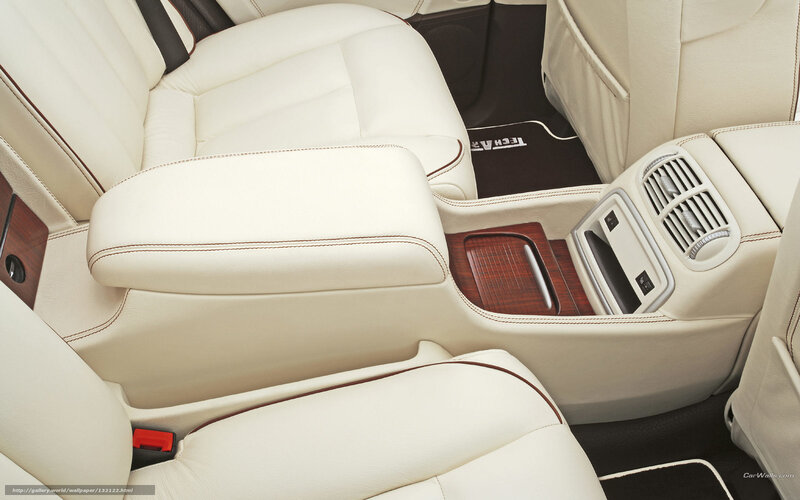 Car Interior — White, Luxurious, Photograph