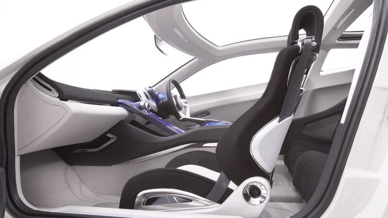 Car Interior — White, Modern, 3d Render, Seat