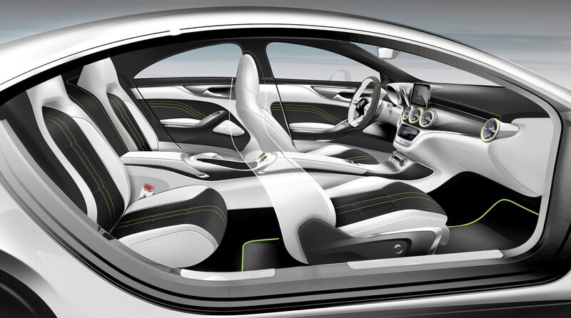 Car Interior — White, Modern, 3d Render, Seats, Dashboard