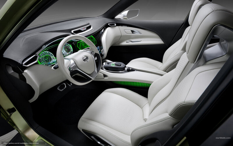 Car Interior — White, Modern, 3d Render, Steering Wheel, Dashboard