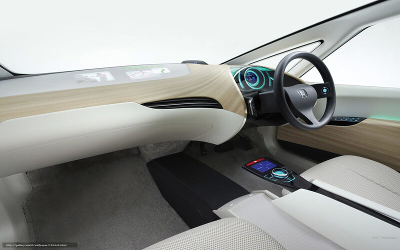 Car Interior — White, Modern, 3d Render, Steering Wheel