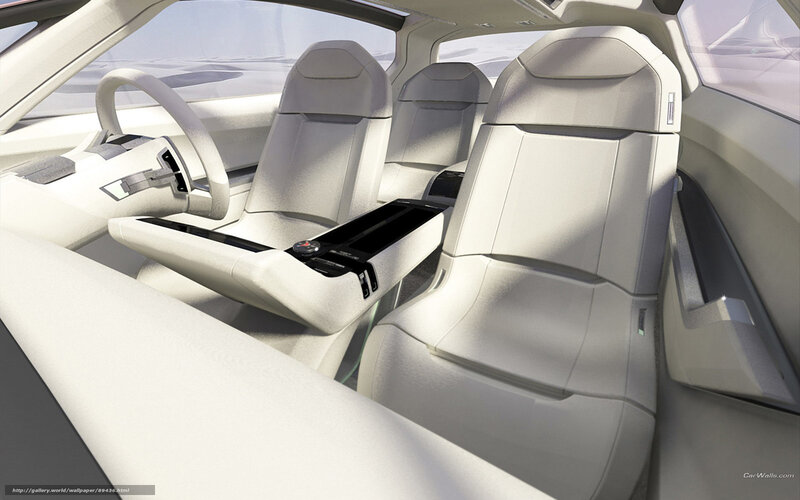 Car Interior — White, Modern, 3d Render