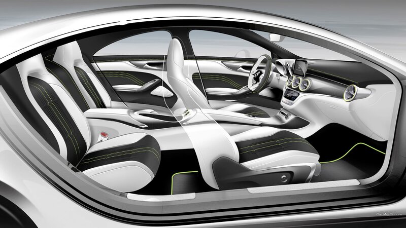 Car Interior — White, Modern, Digital Art