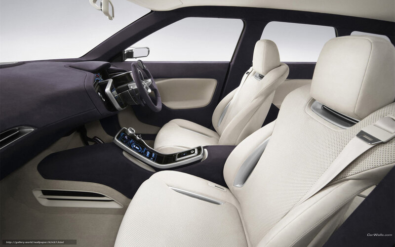 Car Interior — White, Modern, Photograph, Seats, Steering Wheel