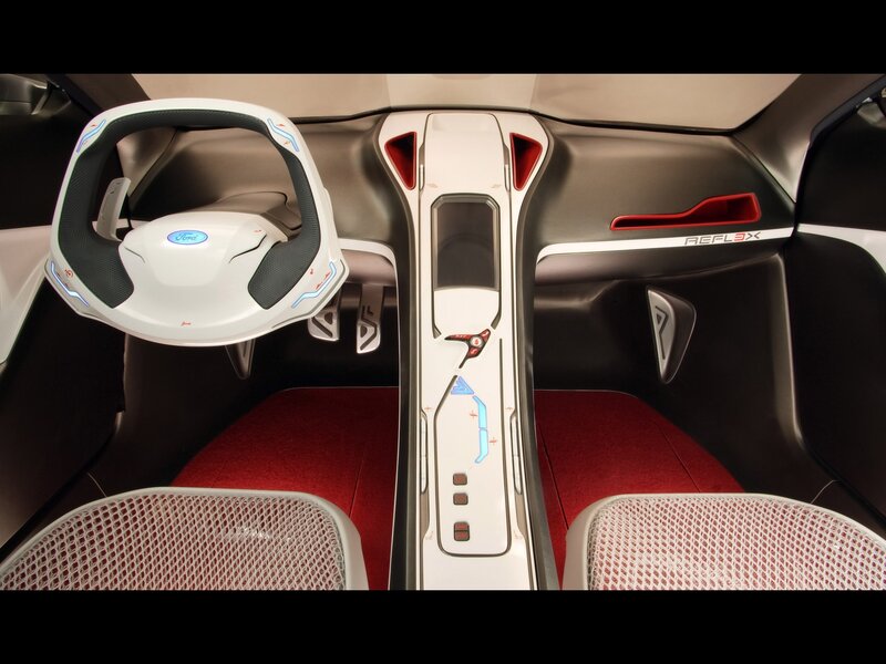 Car Interior — White, Modern, Photograph, Steering Wheel, Center Console, Seats
