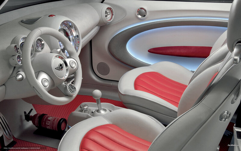 Car Interior — White, Modern, Photograph, Steering Wheel