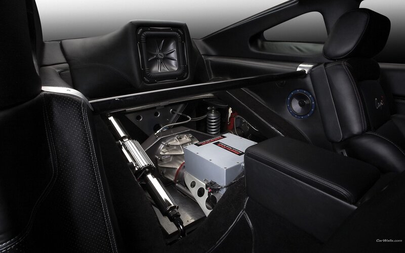 Car Interior with Audio System — Black, Technical, Photograph