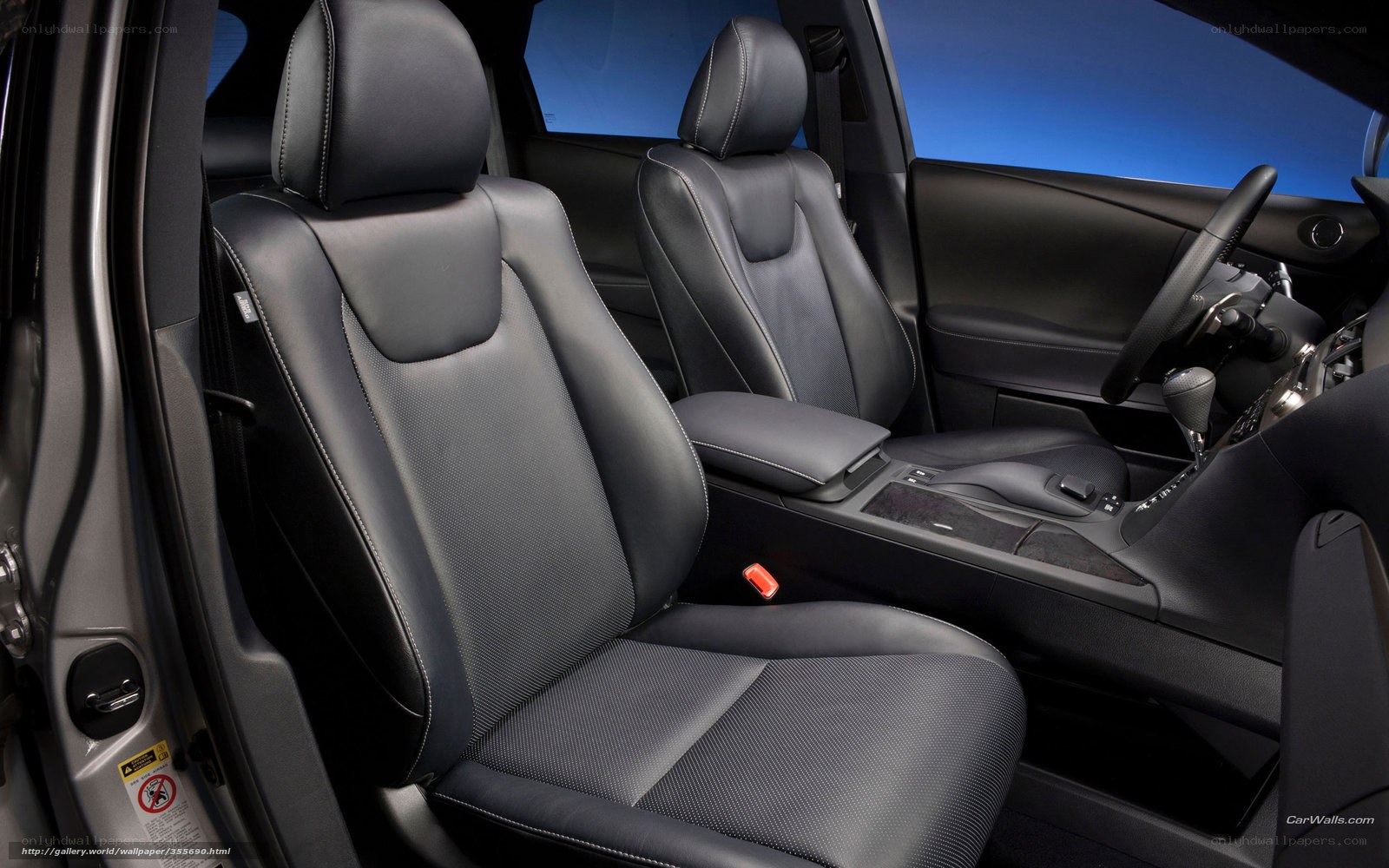 car interior with black leather seats