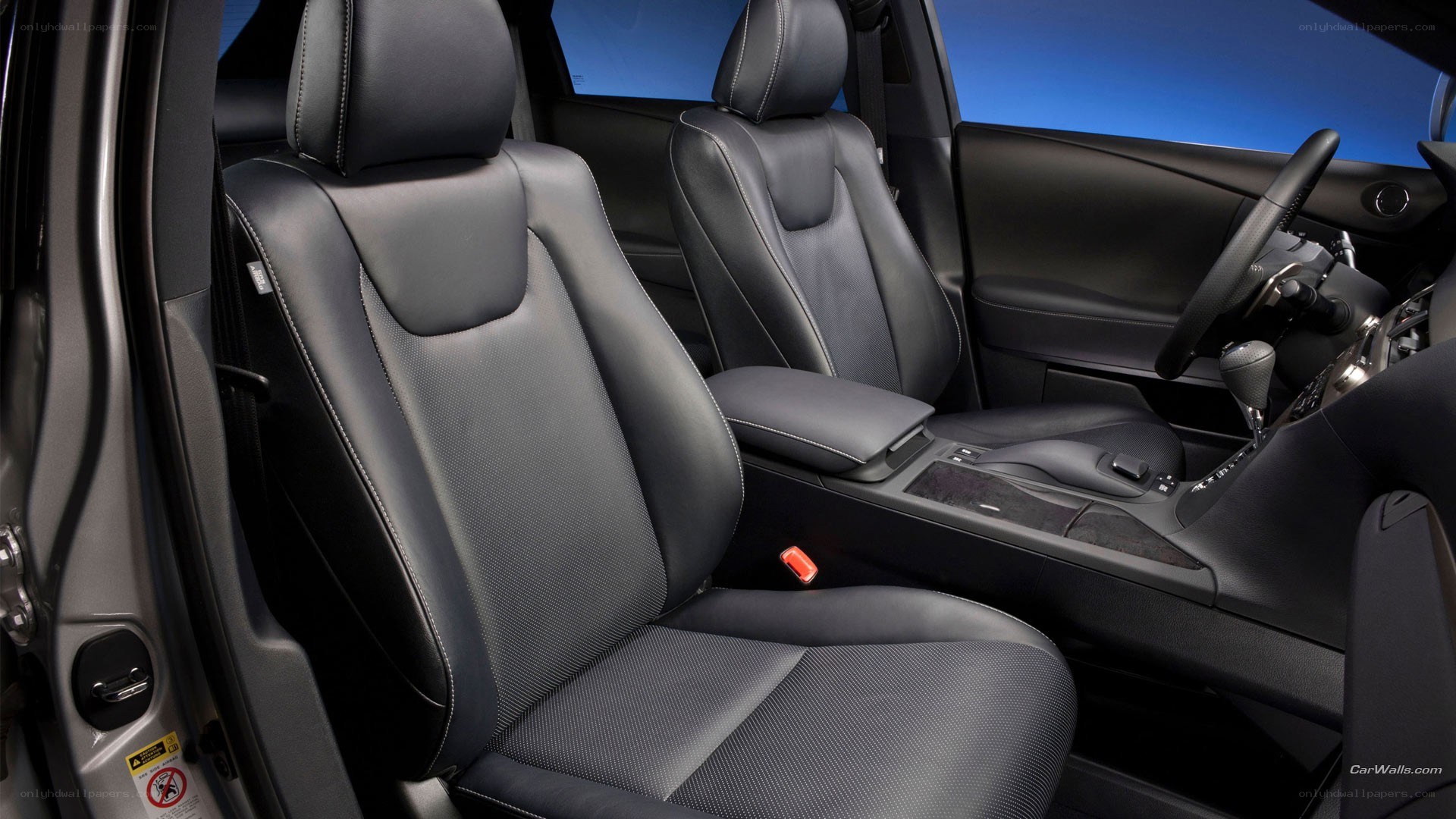 car interior with black seats