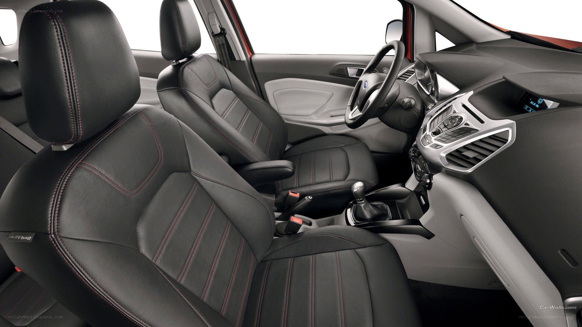 car interior with black seats