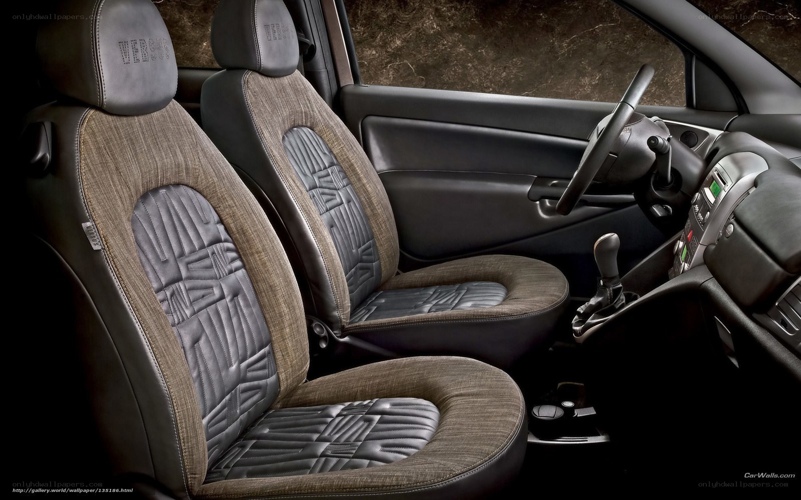 car interior with custom seats