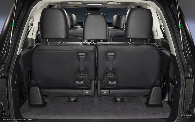 Car Interior with Folded Seats — Black