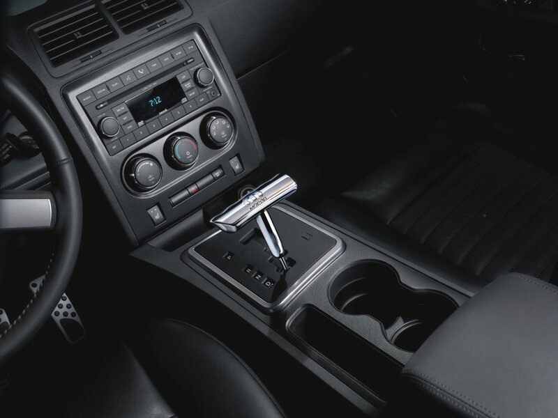 car interior with gear shifter