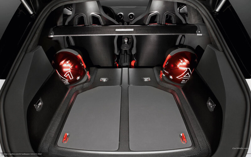 Car Interior with Helmets