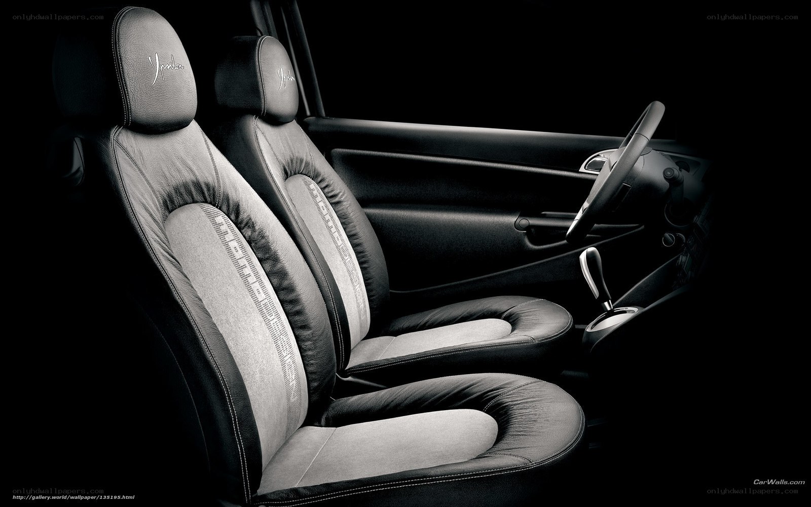 car interior with leather seats