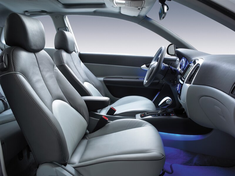 car interior with leather seats