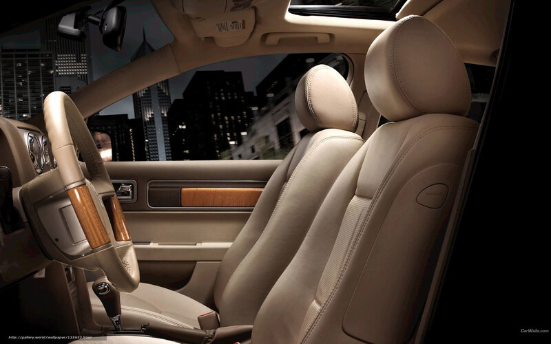 Car Interior with Leather Seats — Beige, Dramatic