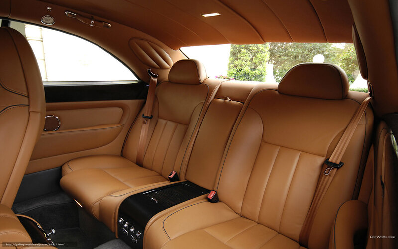 Car Interior with Leather Seats — Tan