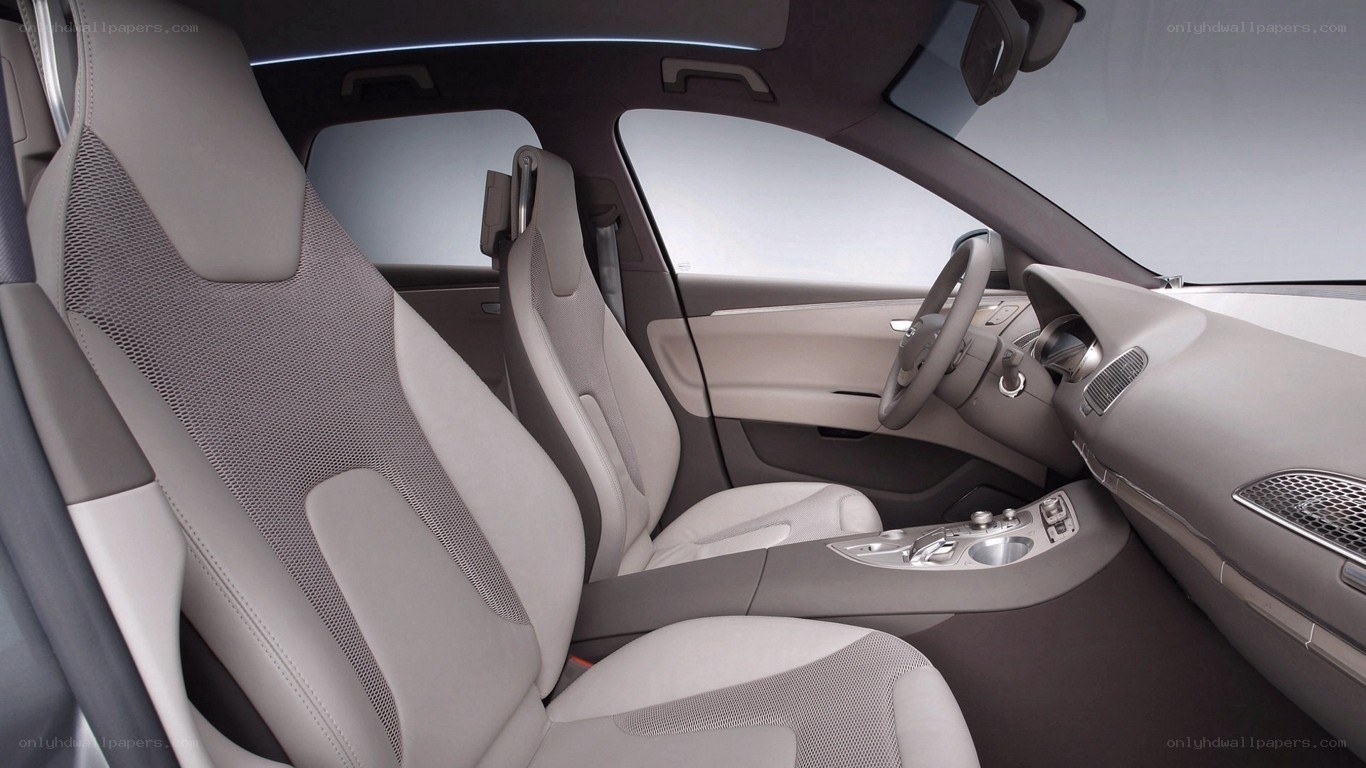 car interior with light seats