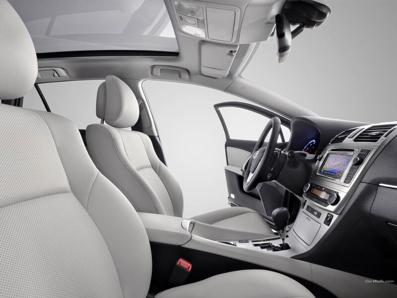Car interior with light seats