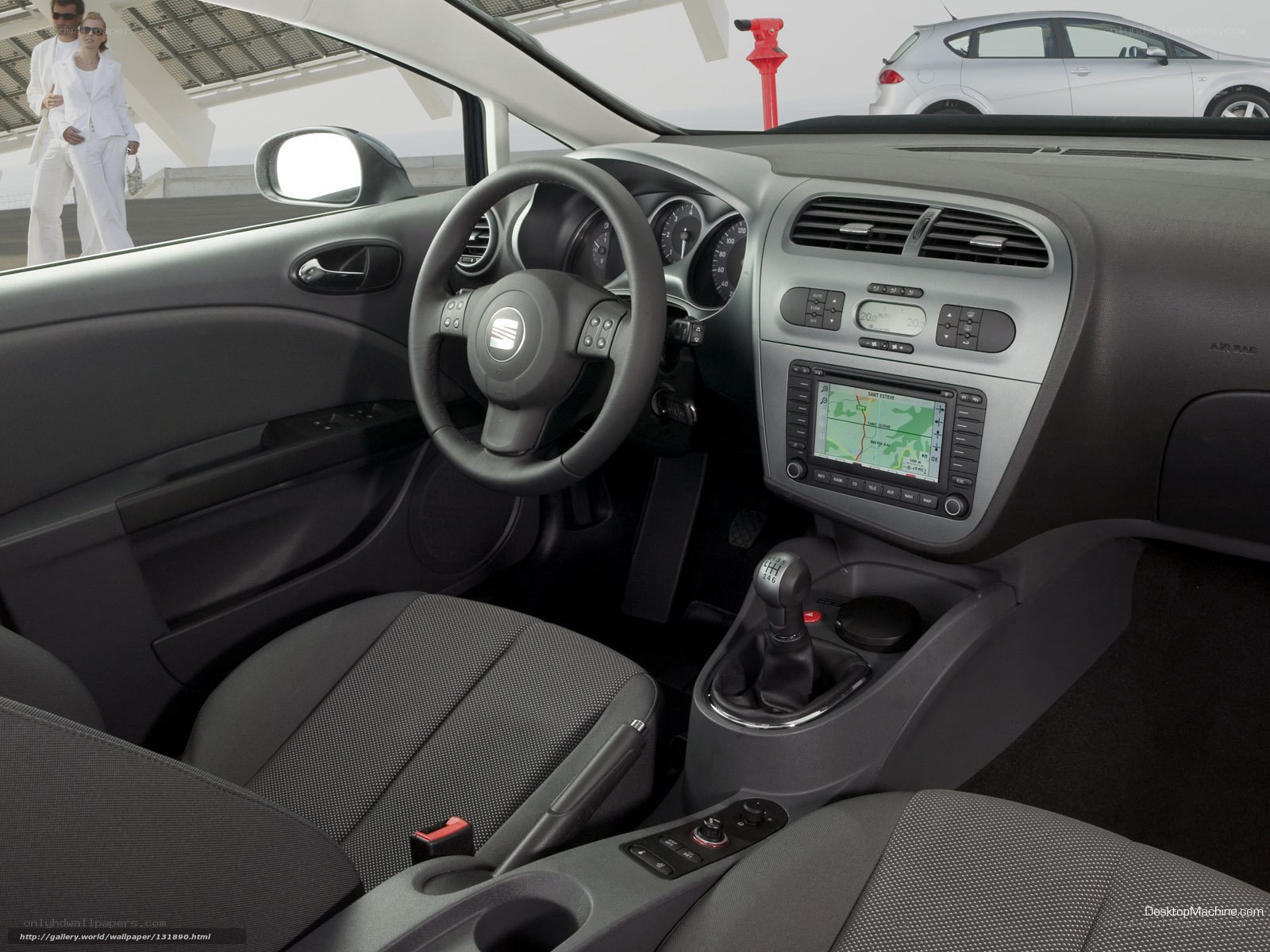 Car interior with navigation