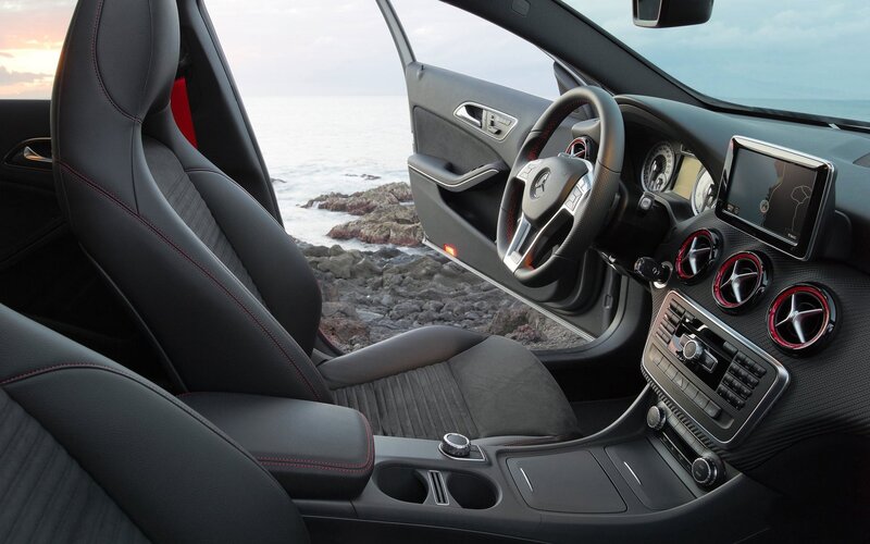 Car Interior with Ocean View — Black