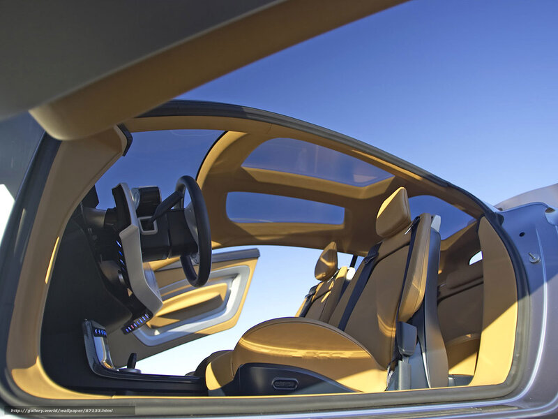 car interior with open door