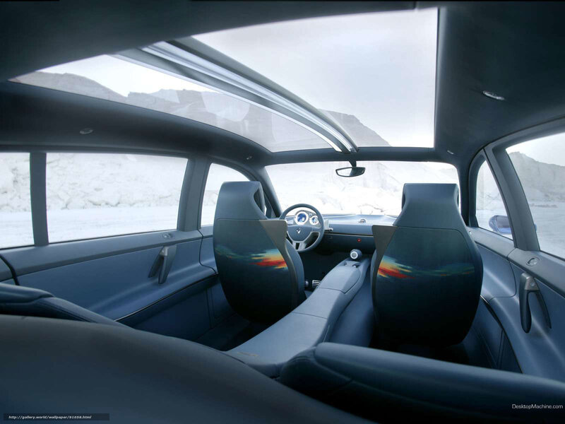 car interior with panoramic roof